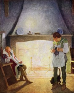 Illustration pour La Flèche noire de Robert Louis Stevenson - Newell Convers Wyeth